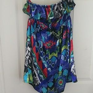 Strapless forever 21 top